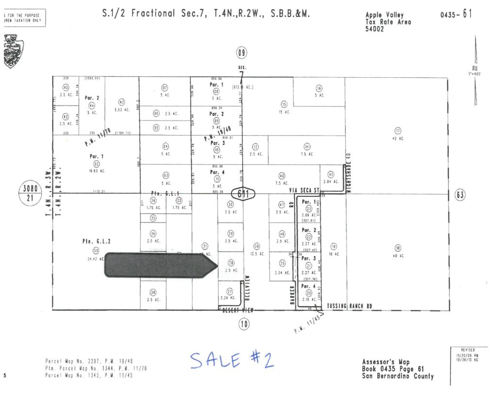 PROBATE SALE – VACANT LOT – APPLE VALLEY AREA